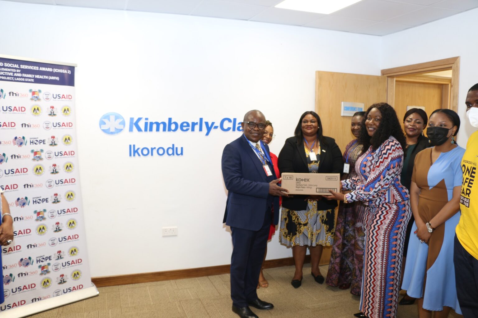 USAID Receives 40,000 Kotex Sanitary Pads from Kimberly Clark ARFH